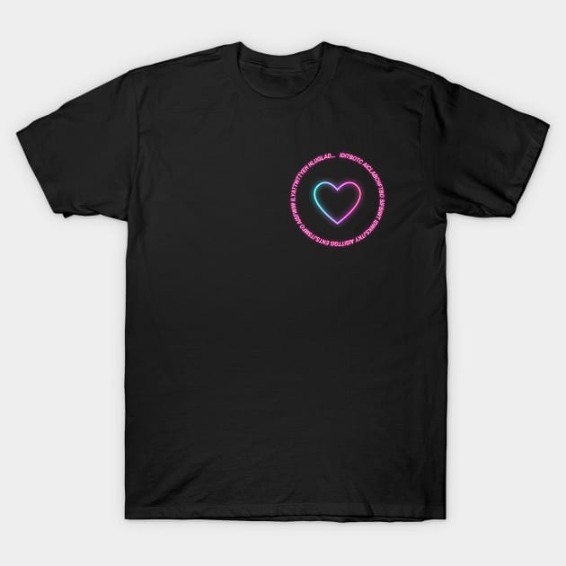 Cruel Summer Bridge Neon Heart T-Shirt by JustAddMel